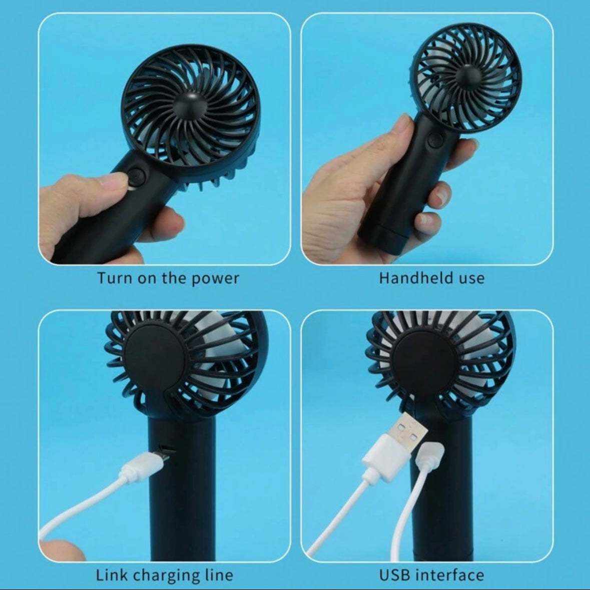 Mini electric fan - Eyeshine Cosmetics