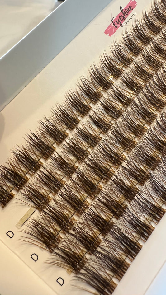 Unstoppable C curl brown bandless lashes - Eyeshine Cosmetics
