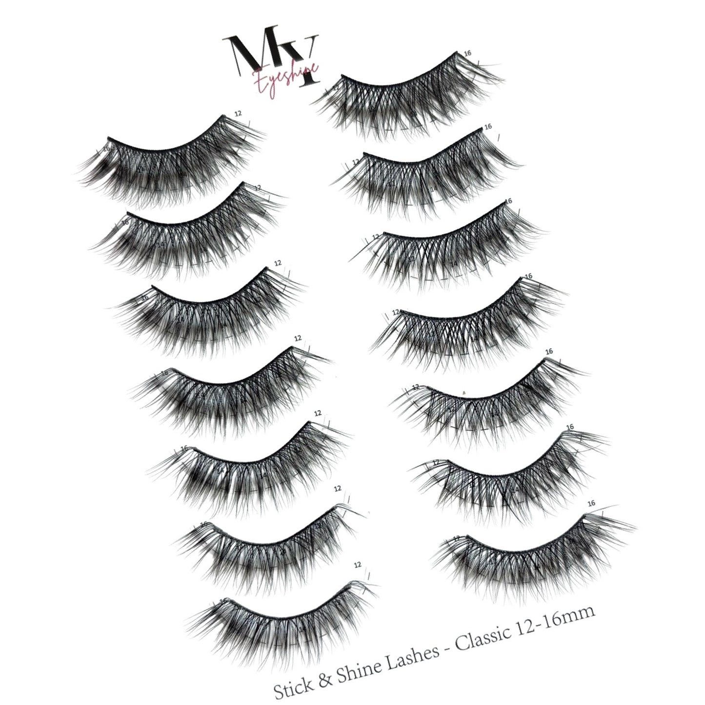 Stick & shine self adhesive lashes