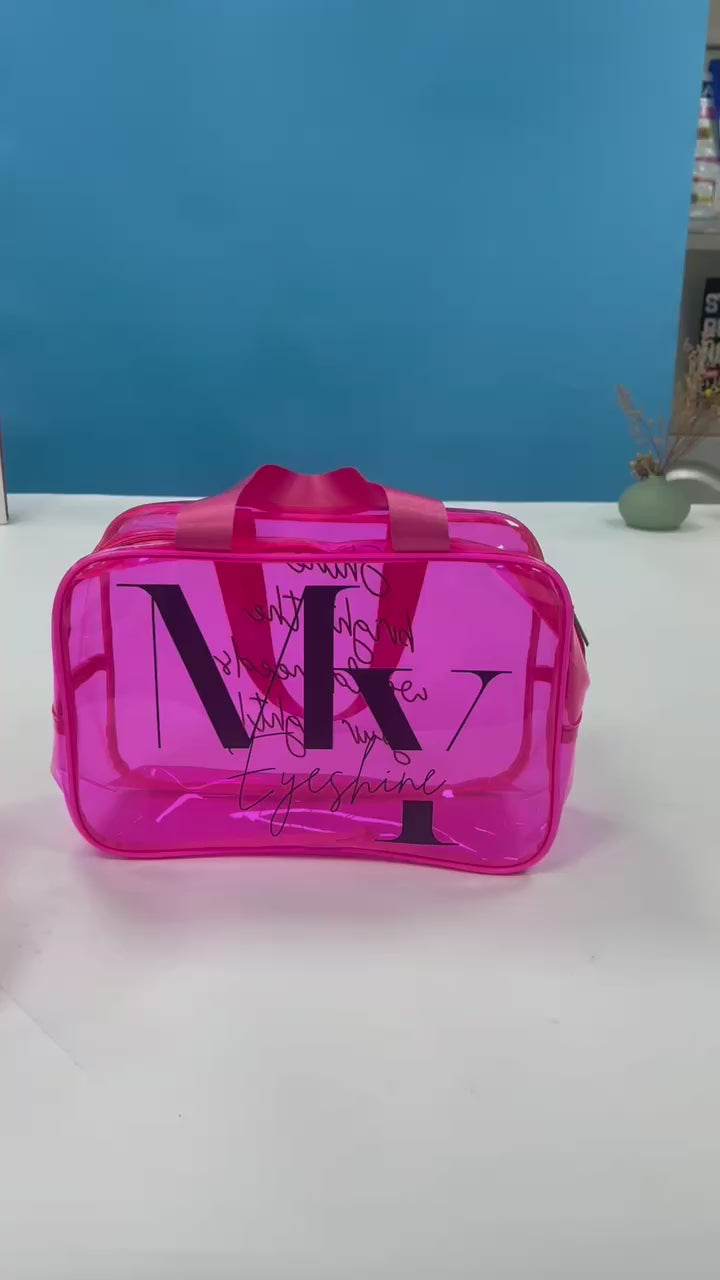 Lash/Makeup Bag hot pink
