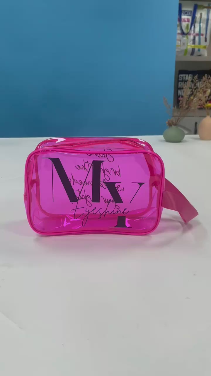 Lash/Makeup Bag hot pink